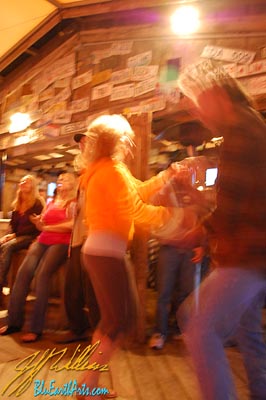 Bennie C is a blur on the dance floor.