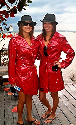 what's under the raincoats?